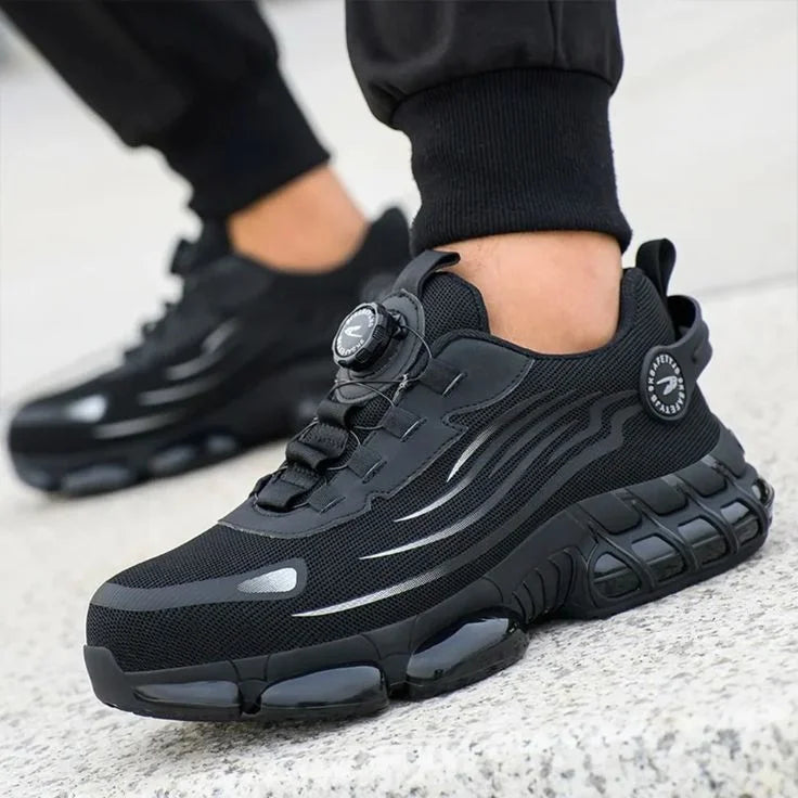 🔥ZAPATO PUNTA DE ACERO PARA TRABAJOS FUERTES🧔‍♂️
