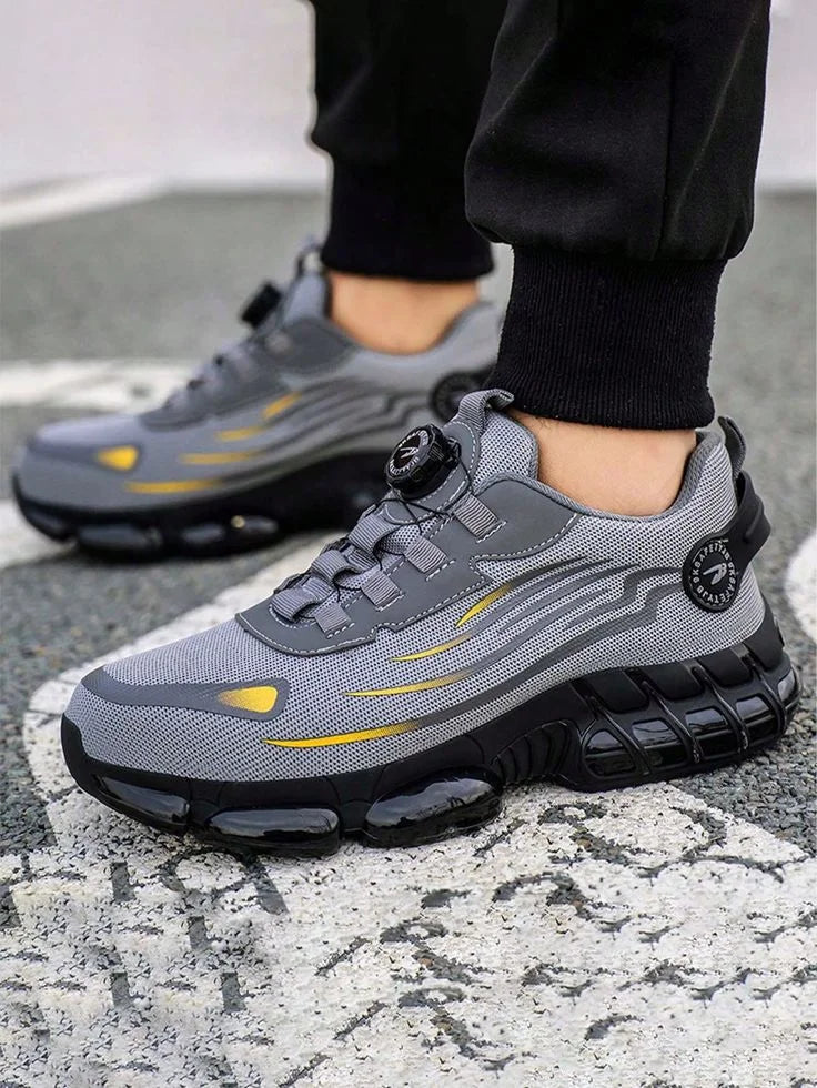 🔥ZAPATO PUNTA DE ACERO PARA TRABAJOS FUERTES🧔‍♂️